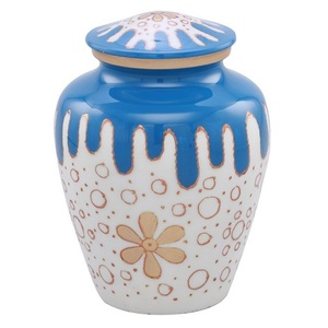 Urnas funerarias de aluminio para adultos con acabado de mármol marrón, urnas metálicas para cenizas humanas, urnas conmemorativas para cremación. - Product Image 2