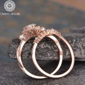 Charm Jewells IGI Certified 3 GM <b>Silver</b> Gold Plated Cushion Cut Moissanite <b>Eternity</b> Band <b>Ring</b> Prong Setting Women's Classic <b>Ring</b> - Product Image 2