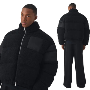 Doudoune de luxe à col montant matelassée haute performance, manteau d'hiver rembourré, fabrication sur mesure, finition DWR résistante à l'eau - Product Image 2