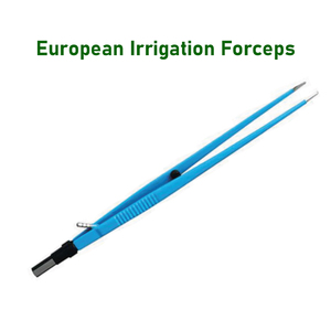 Pinzas de irrigación europeas rectas de Pacho Industries, aisladas, 24 cm de largo, reutilizables, quirúrgicas, con certificación CE - Product Image 1