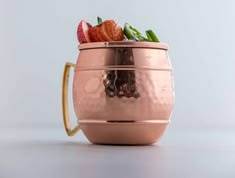 Hammered copper beverage <b>mug</b> collection crystal prairie drink cups reusable cocktail <b>mugs</b> premium durable - Product Image 2