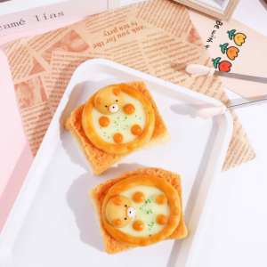<b>Cute</b> Little <b>Bear</b> Toast Animal TPR Squishy Stress Relief Toy for Kids & Adults-Novelty <b>Cute</b> Stress Toy - Product Image 2