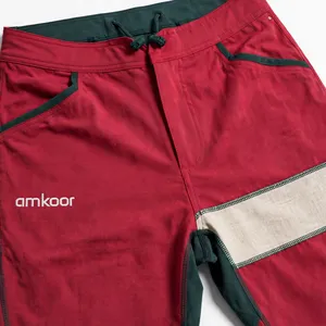 Shorts Bermuda Homme Color Block Taille Mi-Haute avec Cordon de Serrage Séchage Rapide Décontracté avec Poches Latérales Couleurs Personnalisables - Product Image 6