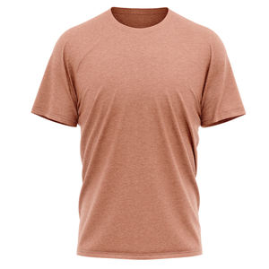 T-shirts pour hommes à col rond et manches courtes, couleur unie, décontractés, 100 % coton jersey, coupe classique, design personnalisé, vente en gros, faible MOQ - Product Image 1