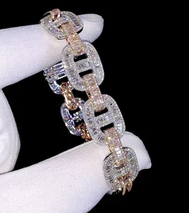 Pulsera de Diamantes Personalizada de Alta Calidad con Piedras Brillantes Reales, Joyería de Moda para Mujer, Precio de Venta para Exportación - Product Image 1