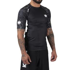 Rashguard de combat MMA personnalisé extensible, respirant, séchage rapide, écologique, UPF50, antibactérien, en Spandex/Polyester - Product Image 1