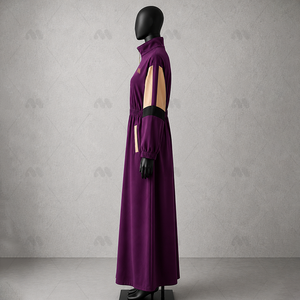 Vêtements de sport modestes pour femmes musulmanes, survêtement long, léger, tenue de sport islamique, logo personnalisé, abaya athlétique, OEM, polyester - Product Image 5