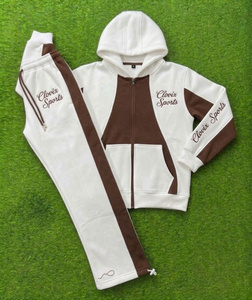 CLOVIX SPORTS Custom Men Streetwear Tracksuit 100% Cotton Windproof Lightweight <b>Jacket</b> Shorts Set Drawstring Closure Casual - Product Image 4