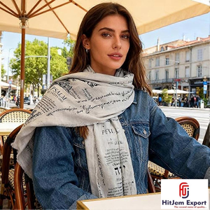 Fabricante de Pañuelos Cuadrados con Impresión Personalizada, Pañuelo de Cabeza con Sensación de Seda, Chal de Moda, Marca Privada OEM ODM, Fábrica Textil en India - Product Image 6