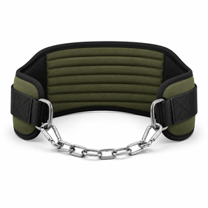 Cinturón de soporte de cintura de neopreno con cadena de acero ajustable para levantamiento de pesas, entrenamiento de fuerza, diseño sólido transpirable unisex - Product Image 1