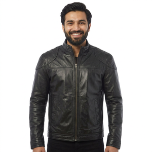 <b>Men</b> 2026 Spring Casual Motor Spliced 2026 Customized <b>Leather</b> <b>Jacket</b> <b>Men</b> Autumn Fashion Biker <b>jacket</b> for <b>men</b> - Product Image 5