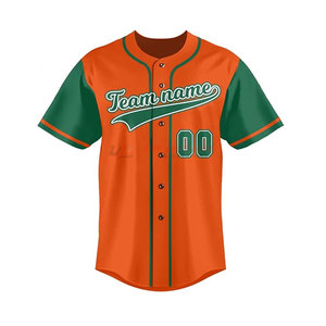 Maillot de baseball 100% polyester de haute qualité, séchage rapide, respirant, nouveau design, vente en gros, logo personnalisé, vêtements de sport, nom de l'équipe, manches courtes - Product Image 2
