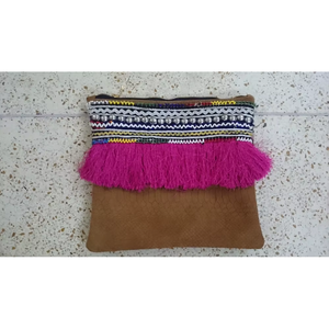 Banjara กระเป๋าสะพายไหล่ทำด้วยมือสไตล์วินเทจ, กระเป๋าแฟชั่นสไตล์โบฮีเมียนปักกระจกลายชนเผ่า - Product Image 2