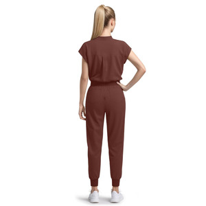 Unisex Classic White Cotton <b>Scrub</b> <b>Sets</b> with Jersey Fabric Needle Detection Professional Medical Nurse Uniform for Hospital Use - Product Image 2