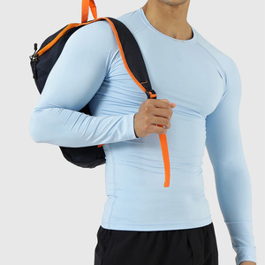 เสื้อแรชการ์ดแขนยาวสำหรับผู้ชาย พิมพ์ลายด้วยเทคนิค Heat-Transfer ระบายอากาศได้ดี ผลิตจากโพลีเอสเตอร์ เป็นมิตรต่อสิ่งแวดล้อม - Product Image 6
