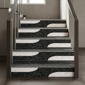 11mm/20mm Matte Porcelain Step Riser <b>Tiles</b> 1200x300mm & 1200x200mm Anti-Slip Stone & Wood Look Stair Treads for Hall Outdoor Use - Product Image 3