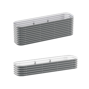 Wholesale <b>Raised</b> Garden <b>Bed</b> Galvanized Steel Garden Outdoor Items Flower Pot Furnitures Flower Vegetable Ornaments Plant OEM ODM - Product Image 4