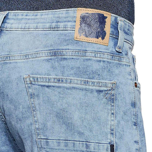 Jean cargo vintage délavé à l'acide, coupe droite, multi-poches, effet usé, coupe régulière, imprimé uni, style streetwear, vente en gros personnalisée - Product Image 6