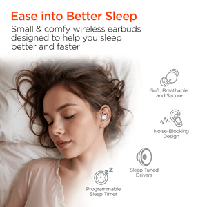 Auricolari True Wireless SleepEEZ Mini con Cancellazione del Rumore, Cuffie TWS per il Sonno - Product Image 3