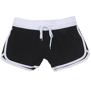 Shorts de Surf Negros Estampados para Mujer con Logotipo Personalizado al por Mayor - Product Image 3