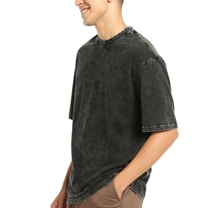 T-shirts à manches courtes à col roulé en coton 100% imprimés sur mesure pour hommes - Impression numérique Anti-rétrécissement Écologique 220g Tricoté - Product Image 5