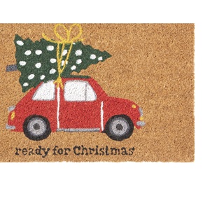 Tappeto d'ingresso Excelsa Pronto per Natale Cocco 60x40 Cm Multicolor - Product Image 2