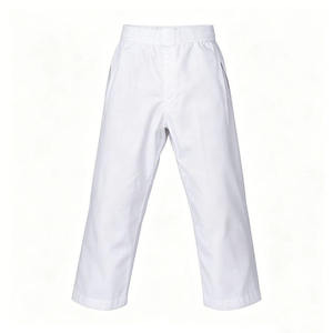 ชุดคาราเต้เด็กขายส่ง แบบ unisex สีขาว ผ้าโพลีเอสเตอร์ สำหรับฝึกศิลปะการต่อสู้ พร้อมเข็มขัด รับผลิตตามแบบ OEM - Product Image 6