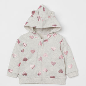 เสื้อฮู้ดเด็กผ้าฝ้ายพิมพ์ลายตามสั่ง ขายส่ง ราคาถูก ระบายอากาศได้ดี สำหรับเด็กผู้ชายและเด็กผู้หญิง เสื้อผ้าเด็กสวมใส่สบาย - Product Image 1