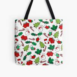 Top Quality Customized <b>Christmas</b> tote Bag Custom Silk Item Style Pattern Letter Promotion <b>China</b> - Product Image 1