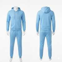 Ensemble de survêtement pour homme en molleton vert sauge, sweat-shirt oversize et pantalon de jogging, vêtements de sport