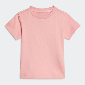 Conjunto de dos piezas de verano para niñas, camiseta de algodón y pantalones cortos a juego / Camiseta de manga corta rosa y pantalones cortos para bebés - Product Image 3