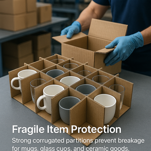 Vận chuyển sóng hộp carton chai tải sản phẩm cách Sử dụng 64 di động các tông ngăn innorhino - Product Image 2