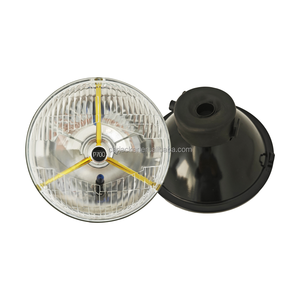 Faros Delanteros de 7 Pulgadas con Trípode, Tipo <span class=keywords><strong>Lucas</strong></span> P700, Marco Dorado con Conversión Halógena H4 (Sin Bombilla) - Product Image 5