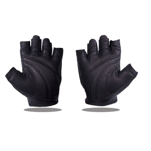 Customizable Anti-Slip Leather Palm Gym Gloves Logo for Unisex Cycling Weightlifting Breathable Lightweight Design Four Season - Product Image 1