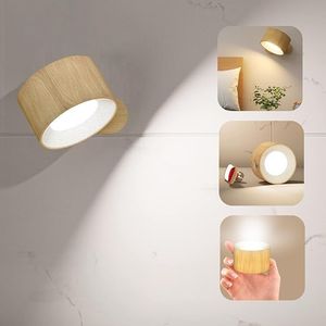 Applique da Parete LED con Porta USB, Batteria Ricaricabile, Rotazione a 360°, 3 Temperature di Colore, 3 Livelli di Luminosità, Lampada da Parete - Product Image 1