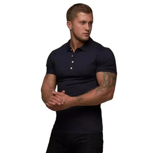 T-shirt Homme MAA à Manches Longues et Col Slim, en Maille Rayée Fine, avec Poche, Séchage Rapide, Idéal pour l'Été - Product Image 1