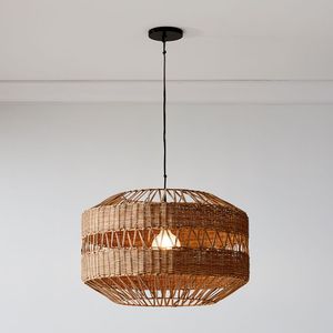 Lampe suspendue en bambou et rotin tressée à la main, prix de gros, service OEM ODM disponible - Product Image 5