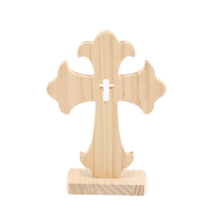 Cruz de Madera de Nuevo Diseño, Artesanía en Madera, Decoración al por Mayor - Product Image 1