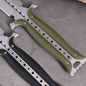 Stainless Steel Drop Point Hunting Zombie <b>Knife</b> With Rubber Handle And Sheath Industrial Grade Fixed Blade Outdoor Survival - Product Image 4