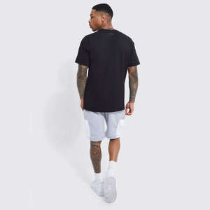 T-shirt décontracté ample et uni pour homme, 100 % coton, imprimé vintage, collection été 2026 – Meilleure vente - Product Image 3