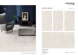 Azulejo de Porcelana Royal Carving 600x1200, Formato Grande, Superficie Texturizada Premium, para Paredes y Pisos, Uso en Interiores y Exteriores - Product Image 3