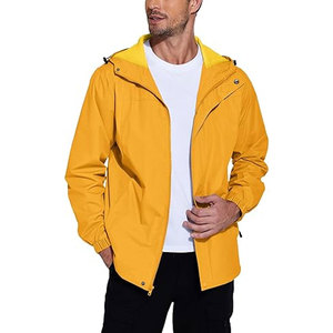 Veste de pluie pour homme imperméable avec capuche, légère, pliable, coupe-vent, pour le cyclisme, le golf, les voyages - Product Image 6