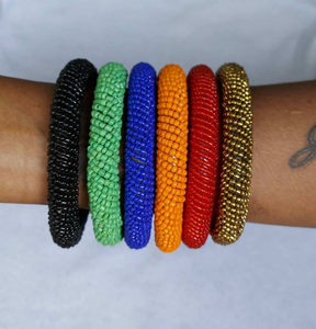 Pulsera de Moda Bohemia para Mujer Bestone, Hecha a Mano con Cuentas de Semillas y Perlas, Chapado en Oro, Diseño de Mascota, Novedad - Product Image 3