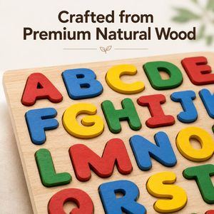 Rompecabezas de alfabeto de madera con letras coloridas de la A a la Z para el aprendizaje de los niños - Product Image 2