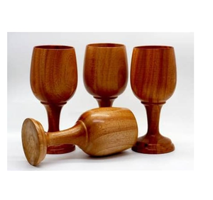 Copas de Vino de Madera de Diseño Nuevo, Proveedor Mayorista de Copas de Vino Tinto de Madera Hechas a Mano de Primera Calidad - Product Image 1