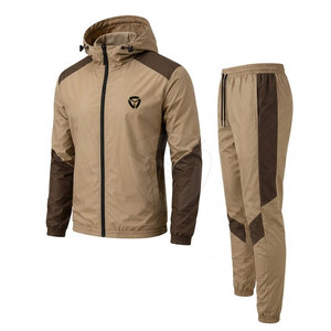 Ensemble coupe-vent léger pour homme, veste et pantalon longs, conçu pour le fitness, les exercices et les tenues décontractées - Product Image 2