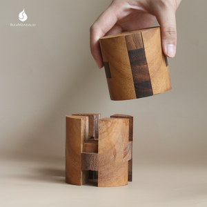 Juego de Equilibrio de Barriles de Madera: Rompecabezas de Apilamiento de Barriles, Juego de Habilidad, Juguete Educativo, Rompecabezas para Niños y Adultos - Product Image 1