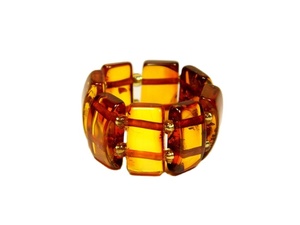 Pulseras de Resina Bohemia, Modernas y Atractivas, con Cuentas de Tubo Elástico de Lucite, Extensibles, en Capas, Gruesas - Product Image 5