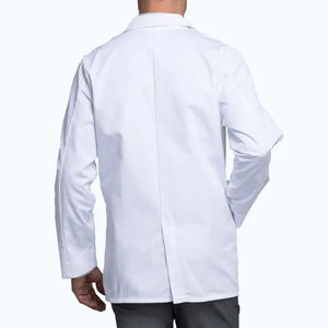 เสื้อกาวน์แพทย์สีขาวพรีเมียมแบบขายส่ง แขนยาว ติดกระดุม สำหรับโรงพยาบาล มีกระเป๋าขนาดใหญ่ เหมาะสำหรับมืออาชีพทางการแพทย์ - Product Image 5