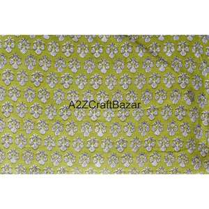 Tela 100% Algodón con Estampado de Bloques, Ecológica, Transpirable, de Secado Rápido y Ligera, Tejido Cruzado de Rajastán para Prendas de Mujer y Niña - Product Image 6